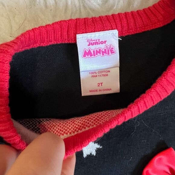 Disney Minnie Mouse Christmas sweater toddler 2T - Picture 5 of 8